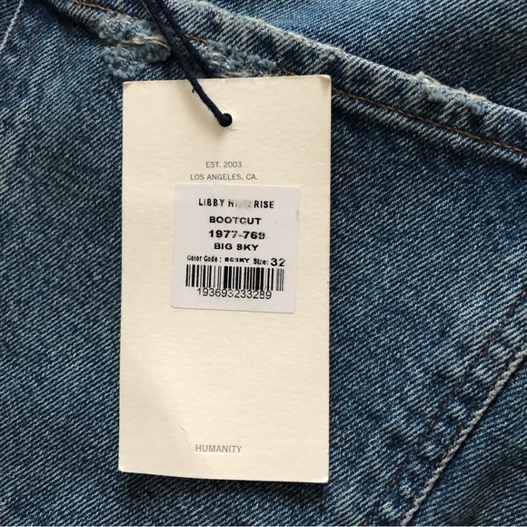 NWT CITIZENS OF HUMANITY Libby High Rise Bootcut Blue Denim Jeans Women’s 32 - Picture 6 of 16